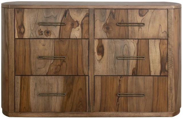International Furniture Direct Balam Stained Brown Dresser-3