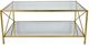 Zeugma Imports® Gold Coffee Table-0