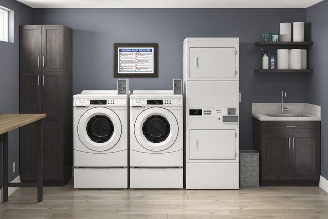 Whirlpool® Commercial 3.1 Cu. Ft. White Front Load Commercial Washer-3