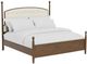 Riverside Furniture Calhoun Whiskey Oak King Upholstered Panel Bed-0