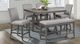 American Wholesale Furniture Seneca Gray Upholstered Counter Stool-1