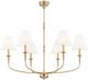 Forty West Barton Gold 6-Light Chandelier-2