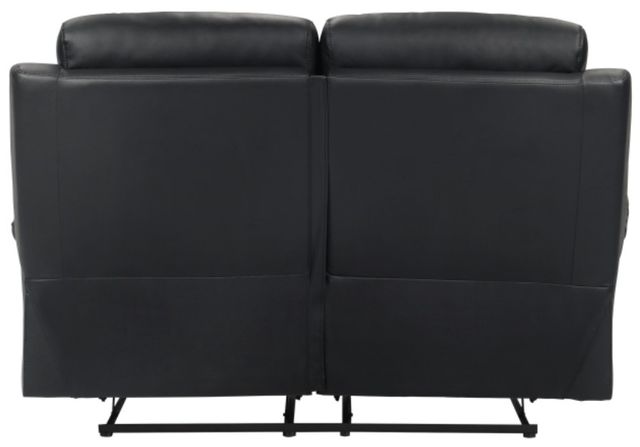 Homelegance® Hancock Black Double Manual Reclining Loveseat-3