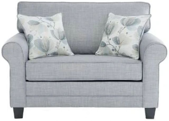 Hughes Furniture® 3700 Rumble Smoke Cuddle Sleeper-1