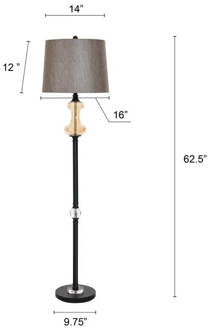 Stylecraft Madison Bronze and Elegance Floor Lamp-2
