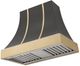 AGA Cascade 36" Slate Wall Mounted Range Hood  with Brushed Brass Trim-0