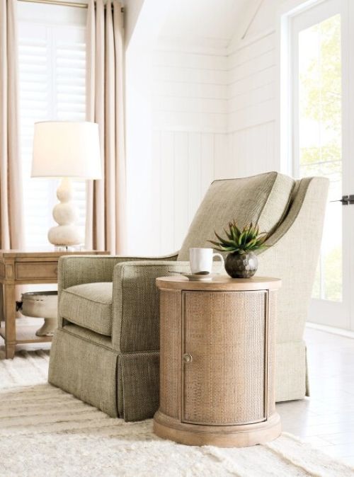 American Drew® Chastain Woodfield Brown Round Accent Table-1