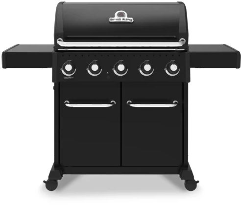 Broil King® Crown™ 520 63" 5-Burner Black Freestanding Natural Gas Grill-0