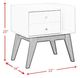 Elements International Sade Grey 1-Drawer Nightstand-2