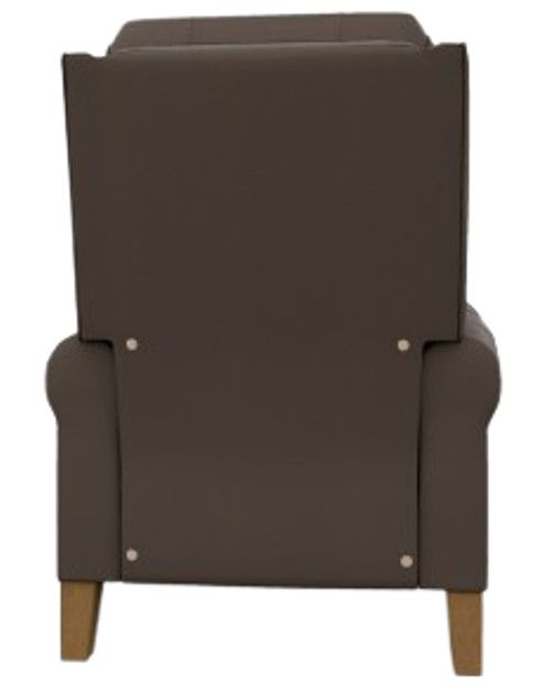 Best® Home Furnishings Customizable Joanna Leather Power Tilt Headrest High Leg Recliner with Honey Birch Legs-3