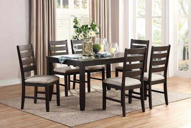 Mazin Furniture Blair Farm 7-Piece Brown Dinette Set-0