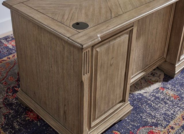 Martin Furniture Bristol Light Brown Double Pedestal Desk-3