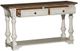 Liberty Furniture Morgan Creek Tobacco Sofa Table with Antique White Base-2