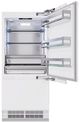 ZLINE Autograph Edition 36" 19.8 Cu. Ft. Panel Ready Built-In Bottom Freezer Refrigerator with Polished Gold Accents-3