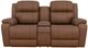 La-Z-Boy® Dorian Mocha Leather Power Reclining Loveseat with Console and Headrest-1