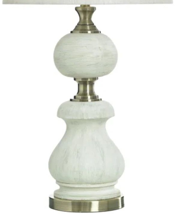 Stylecraft Antique White Gold Table Lamp-2