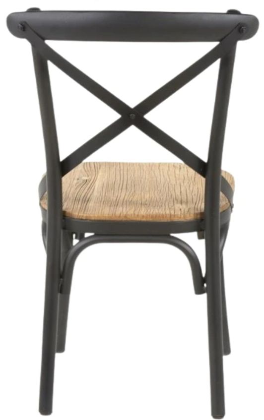 Nest Home Collections Xavier Black/Natural Dining Side Chair-3