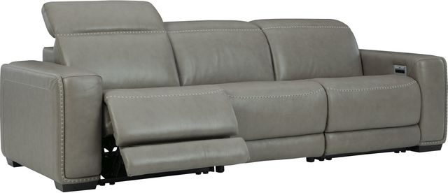 Signature Design by Ashley® Correze 3-Piece Gray Power Reclining Sectional Sofa-4