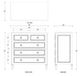 Bramble Customizable Cholet 5-Drawer Dresser-1