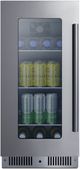 Summit® 15" 2.6 Cu. Ft. Stainless Steel Built-In Beverage Center -1