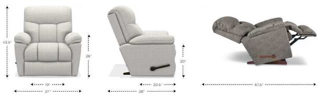La-Z-Boy® Morrison Fog Manual Rocking Recliner-2