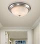 YHD Satin Nickel 2-Light 13" Flush Mount Lighting-1