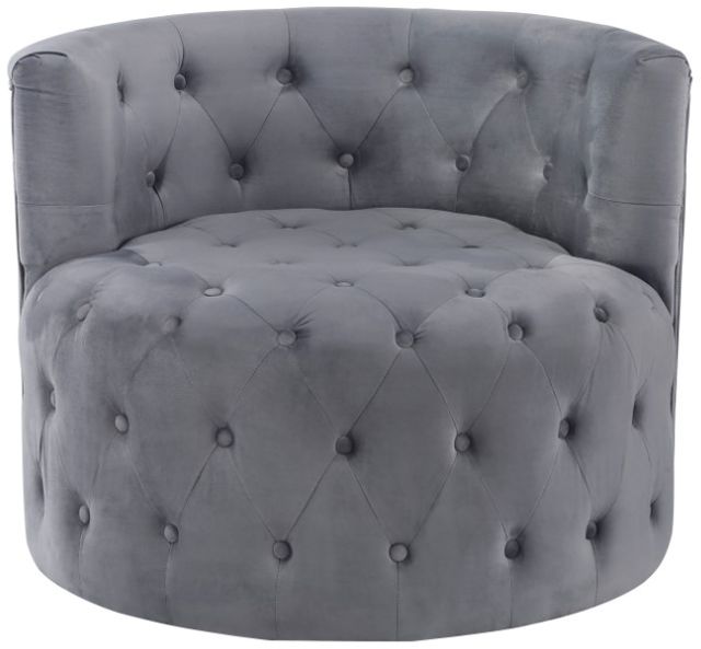 Homelegance® Cheswold Gray Accent Swivel Chair-2