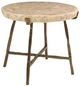 Century® Grand Tour Furniture Crystal Stone Top Side Table with Bronze Base-0