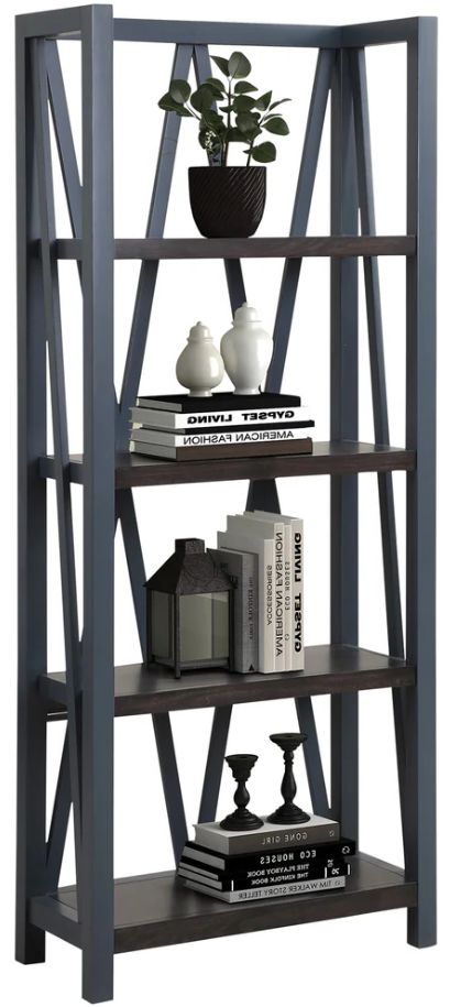 Parker House® Americana Modern Denim Etagere Bookcase-0
