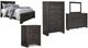Signature Design by Ashley® Brinxton 5-Piece Charcoal King Panel Bed Set-0