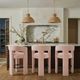 TOV Furniture Malone Blush Chenille Counter Stool-1