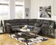 Signature Design by Ashley® Tambo 2-Piece Pewter Reclining Sectional-4
