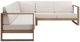 Linon Brinley Beige/Natural Brown Eucalyptus/Fabric Outdoor Sectional-3