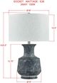 Forty West Burke Gray Table Lamp-1