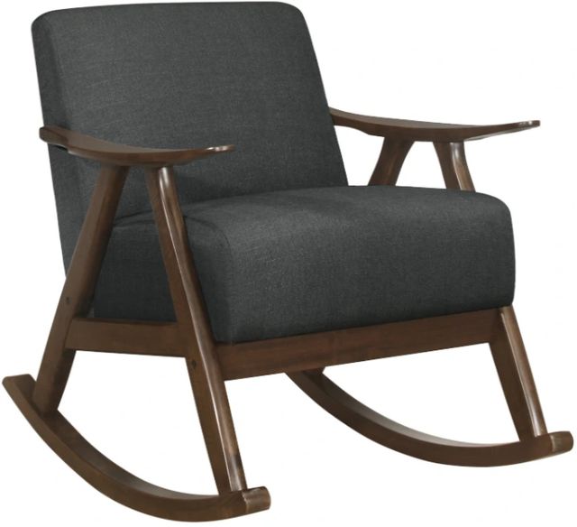 Homelegance® Waithe Dark Gray/Dark Walnut Rocking Chair-0
