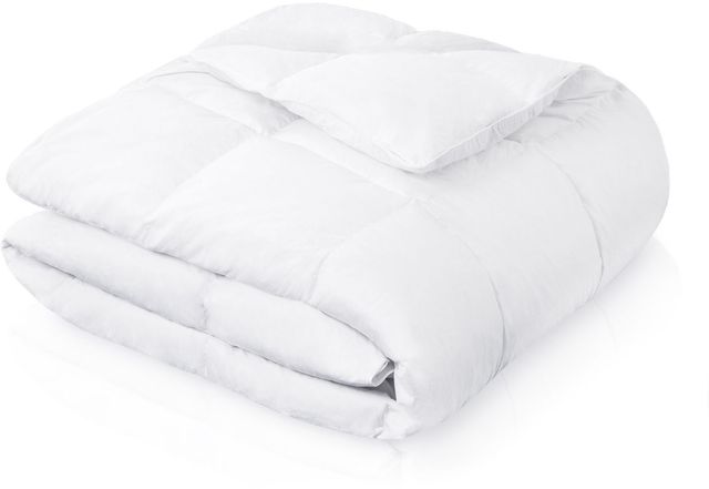 Malouf® Woven™ White Oversized Queen Down Blend Comforter-0