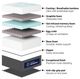 Sleeptone® Icetone™ 12" Memory Foam Adjustable Comfort Tight Top King Mattress-3