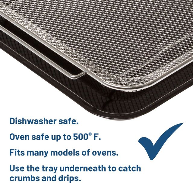 GE® 12" Air Fry Basket & Tray Set-4