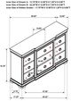 Coaster® Garland Brown Cherry Bedroom Dresser Cabinet-2