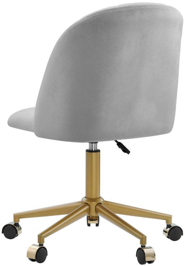 Linon Abigail Gray Desk Chair-3