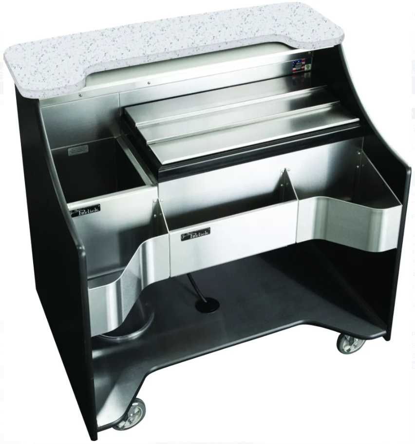 Perlick® Signature Series Black 46" Tobin Ellis Mobile Bar