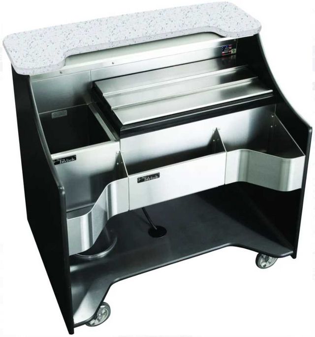 Perlick® Signature Series Black 46" Tobin Ellis Mobile Bar-0