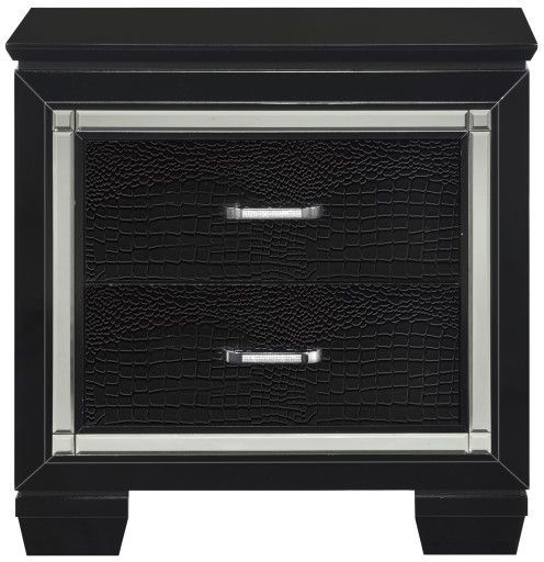 Homelegance® Allura Black Nightstand with LED-2