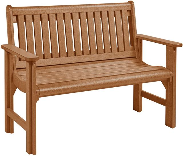 C.R. Plastics Generation Line Cedar Garden Bench-0