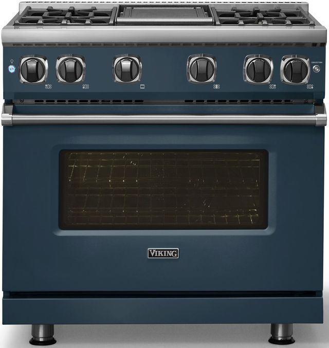 Viking® 7 Series 36" Squall Pro Style Liquid Propane Gas Range with Griddle-2