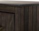 International Furniture Direct Dark Mezquite Black Curved Nightstand-5
