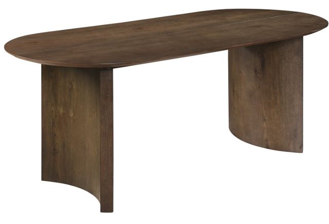 New Classic® Home Furnishings Kody 7-Piece Cream/Dark Walnut Oval Dining Set-2