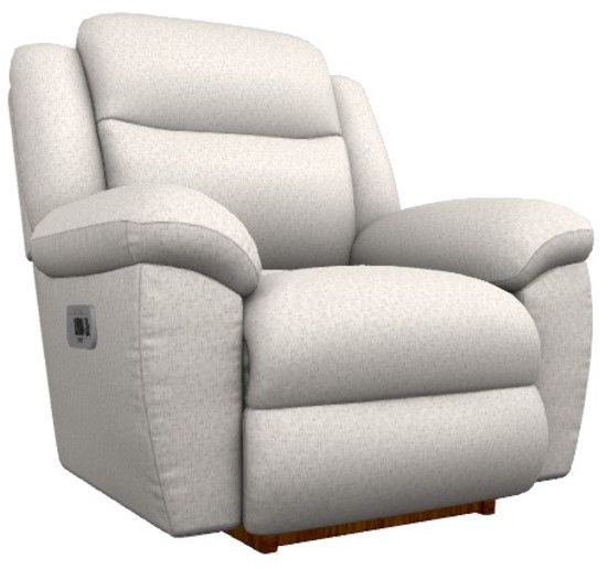 La-Z-Boy® Joel Chalk Power Rocking Recliner with Headrest and Lumbar-0