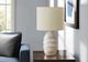 Monarch Specialties Inc. Ivory Ceramic/Beige Shade Table Lamp -2