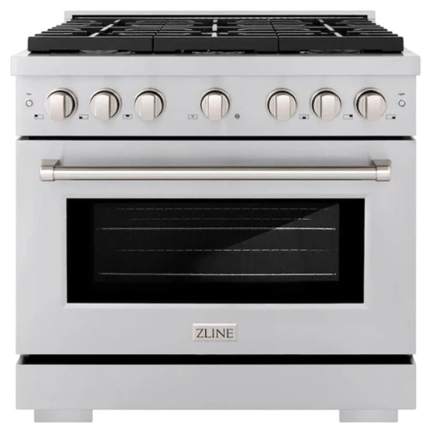 ZLINE 36" Stainless Steel Pro Style Gas Range-0